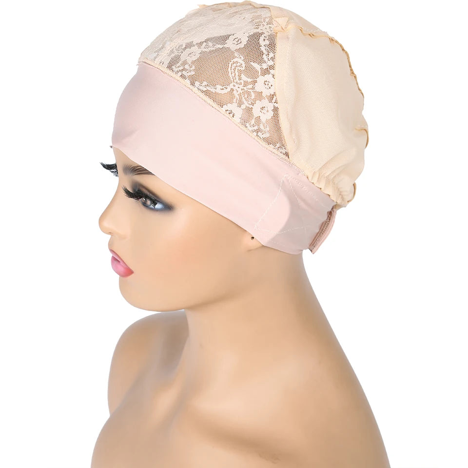 Wig Cap for Headband Wig 1 PCS  For Edges Wig Net Cap Weaving Caps Headwrap Wigs Caps For Making Wigs With Adjustable Band