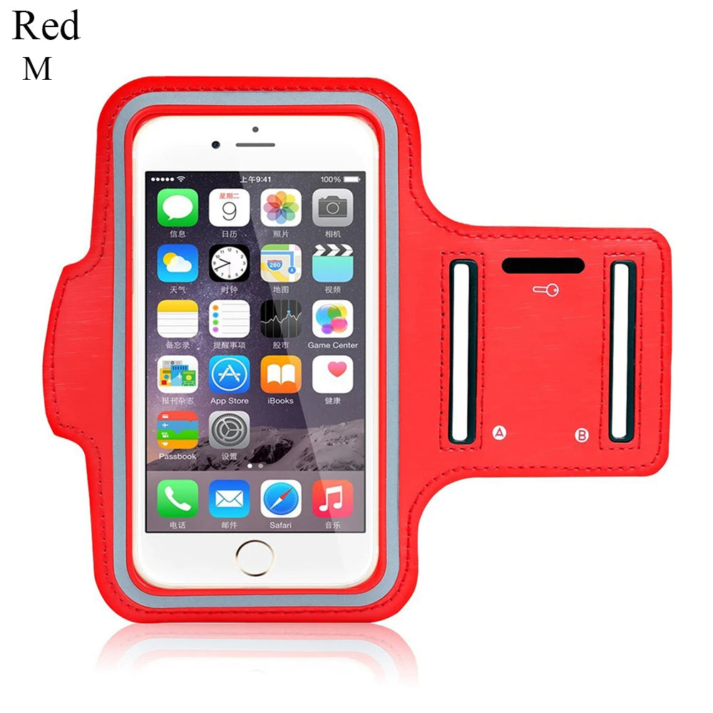 Outdoor Sports Phone Holder Touch Screen Armband Case Phone Universal Gym Running Phone Bag Arm Band Case 4-6.5 Inch Arm Bag