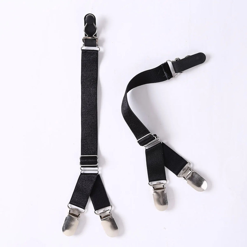 Suspender Clips For Stockings Replacemnt Corset Holder Elastic Garter Belt Straps Y/I Style Unisex Shirt Holder Socks Fastener