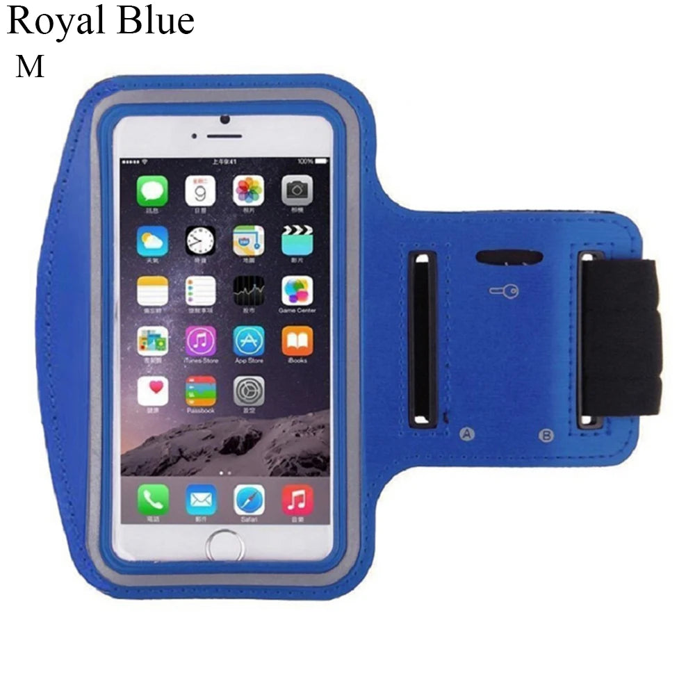 Outdoor Sports Phone Holder Touch Screen Armband Case Phone Universal Gym Running Phone Bag Arm Band Case 4-6.5 Inch Arm Bag