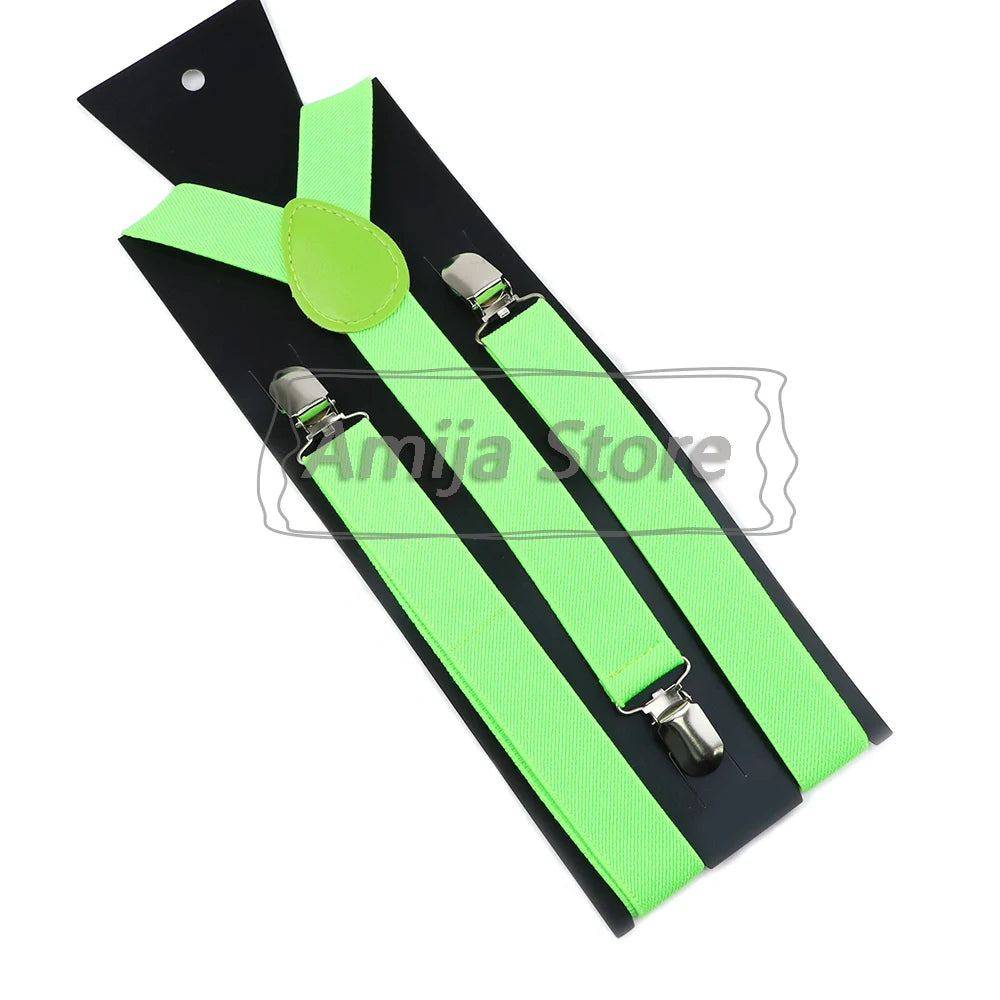 Suspenders For Men Sage Green Adult Suspender Man Shirt Women Wedding Apparel Party Solid Colors Suit Skirt With Braces Straps