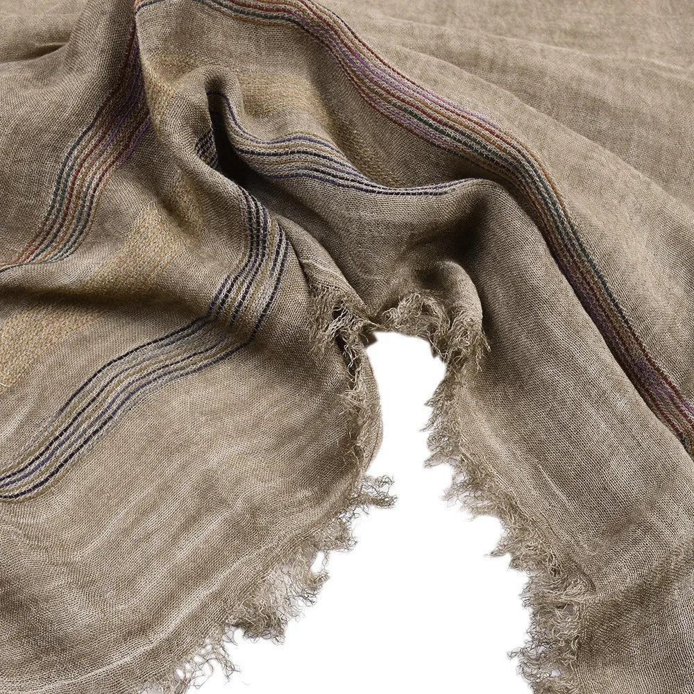 European and American Cotton Linen Winter Men Scarf Fashion Striped Men's Scarves Tassel Long Shawl Bufanda Male Accessories
