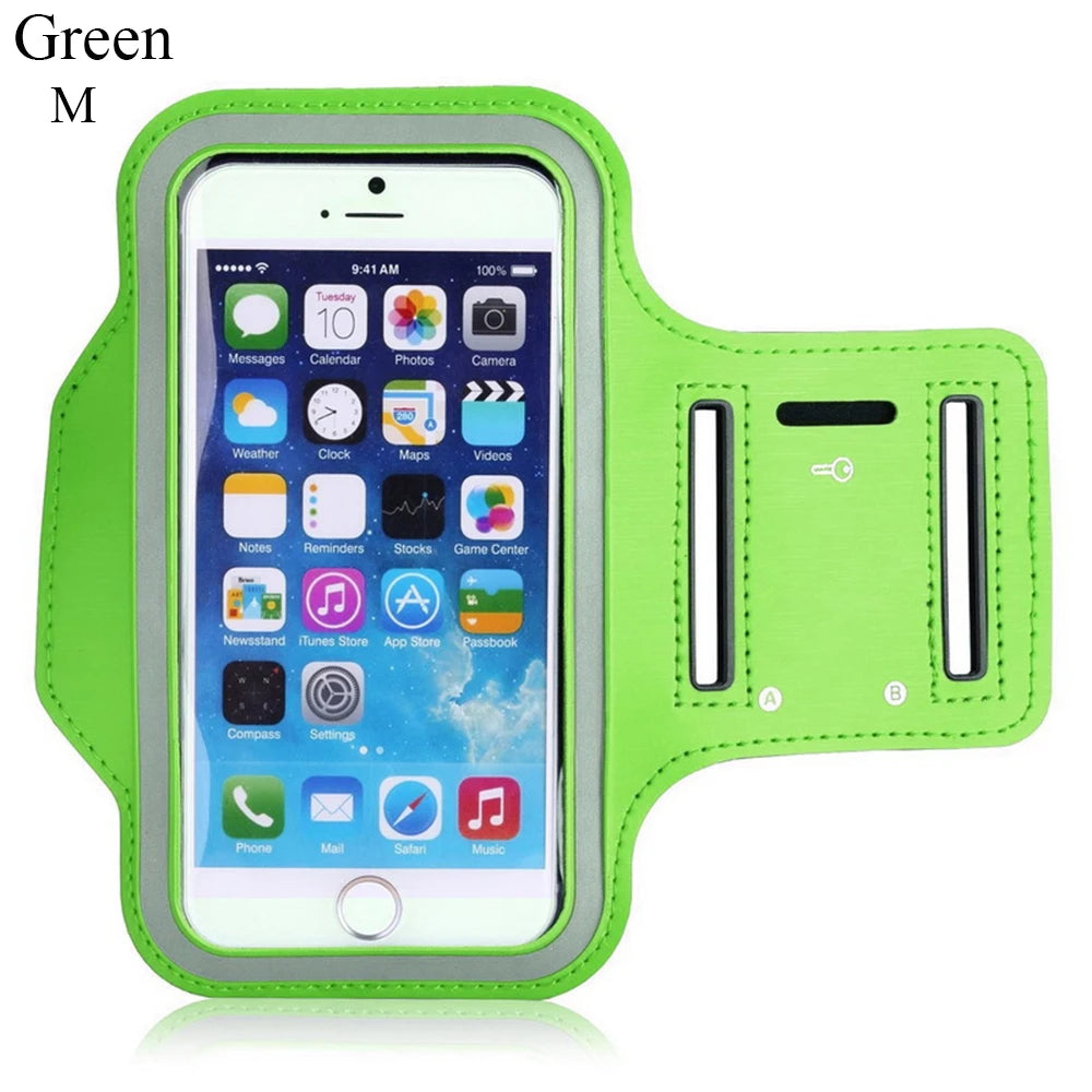 Outdoor Sports Phone Holder Touch Screen Armband Case Phone Universal Gym Running Phone Bag Arm Band Case 4-6.5 Inch Arm Bag
