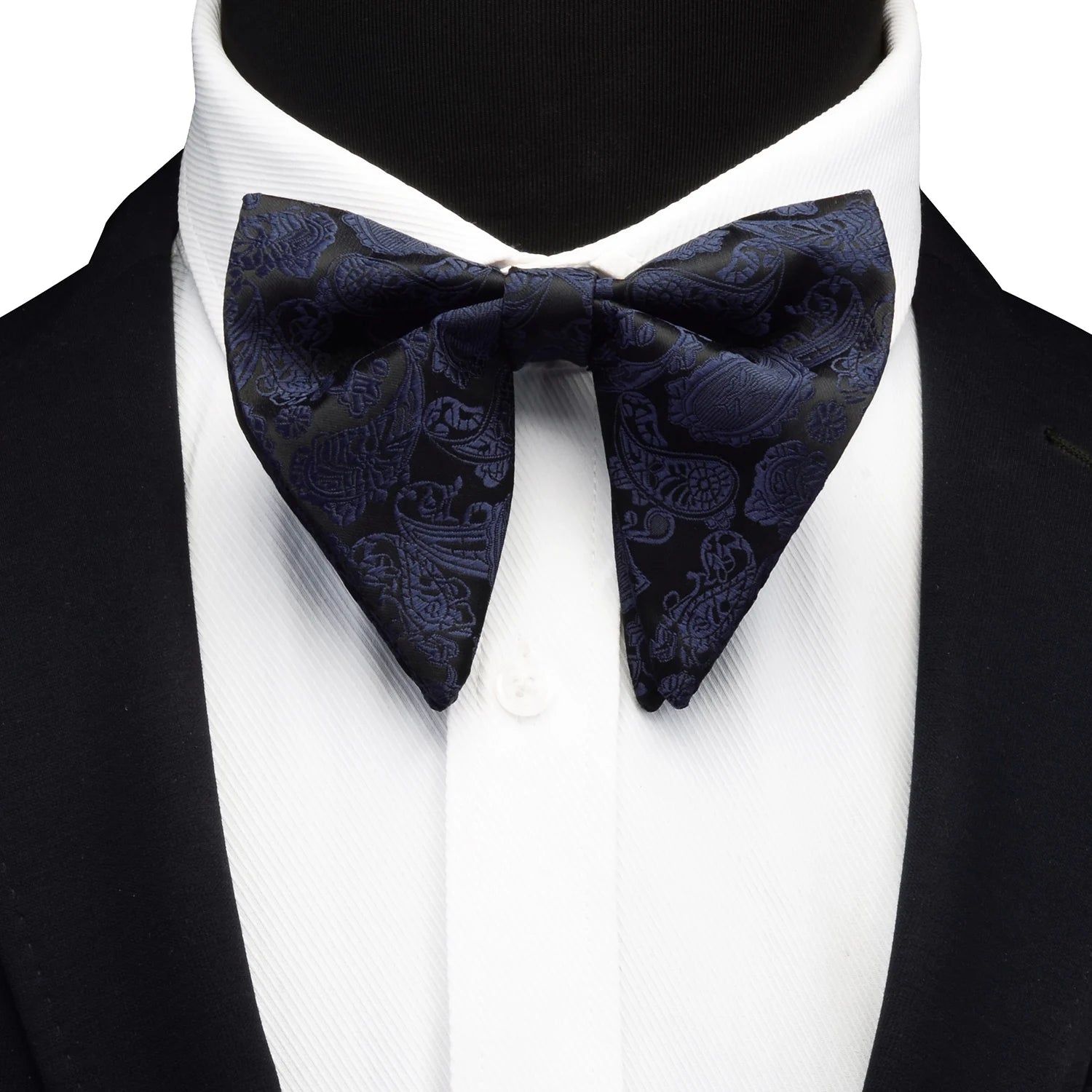 Ricnais Fashion Silk Pasley Floral Big Bowtie Yellow Red Jacquard Bow Tie For Men Business Wedding Party Ties Gigt Accessories