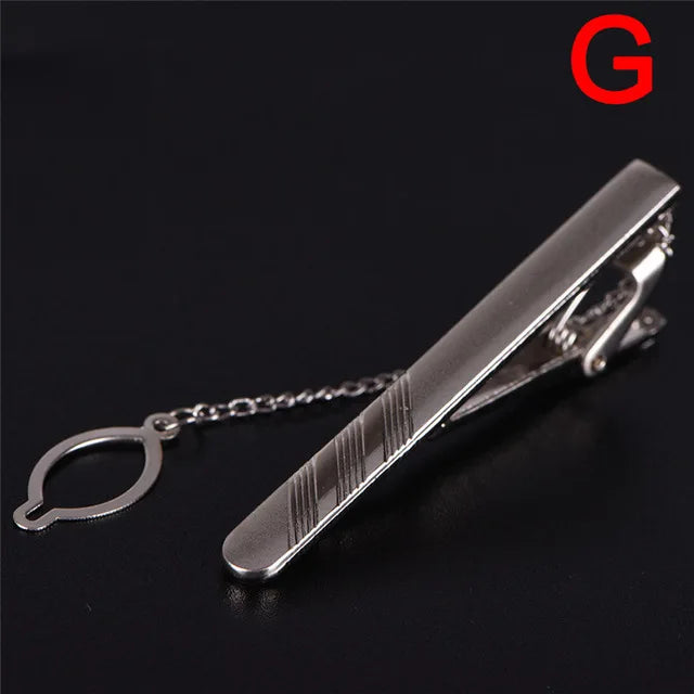 Brand New Metal Tie Clip For Men Wedding Necktie Tie Clasp Clip Gentleman Ties Bar Crystal Tie Pin For Men's Accessories Jewelry
