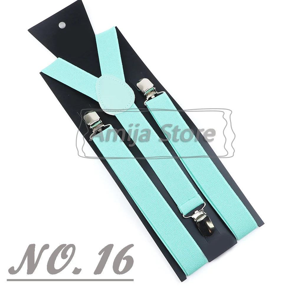 Suspenders For Men Sage Green Adult Suspender Man Shirt Women Wedding Apparel Party Solid Colors Suit Skirt With Braces Straps