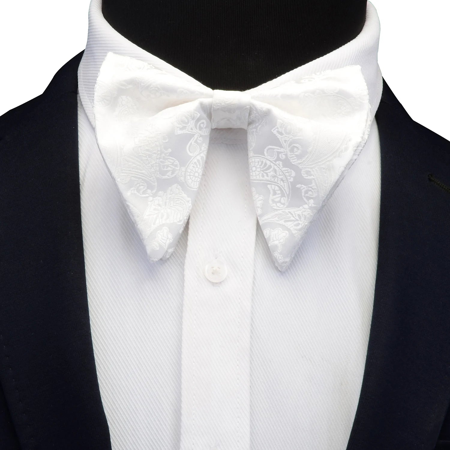 Ricnais Fashion Silk Pasley Floral Big Bowtie Yellow Red Jacquard Bow Tie For Men Business Wedding Party Ties Gigt Accessories