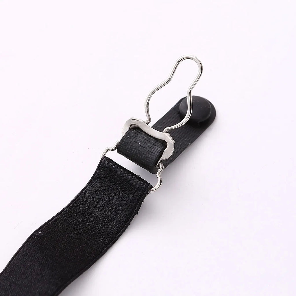 Suspender Clips For Stockings Replacemnt Corset Holder Elastic Garter Belt Straps Y/I Style Unisex Shirt Holder Socks Fastener