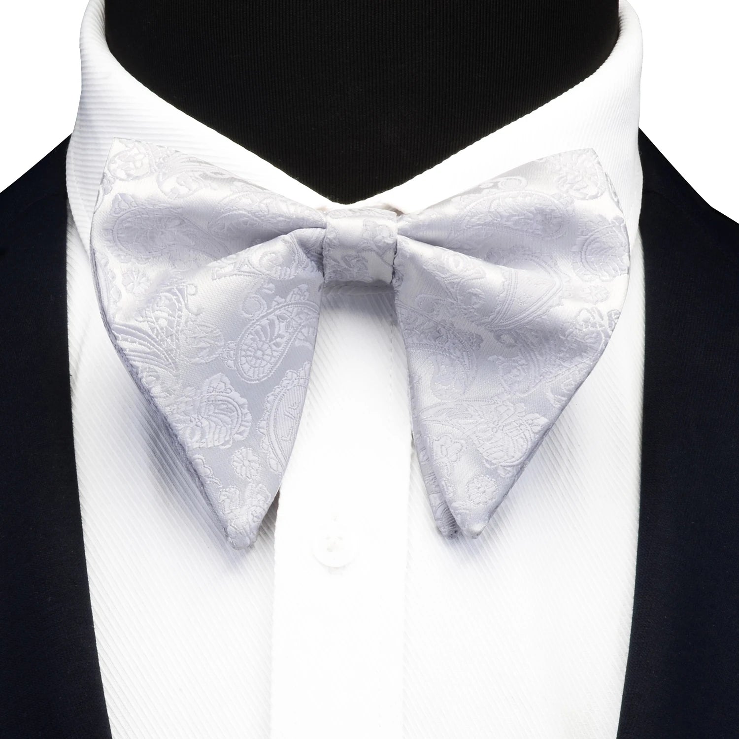 Ricnais Fashion Silk Pasley Floral Big Bowtie Yellow Red Jacquard Bow Tie For Men Business Wedding Party Ties Gigt Accessories