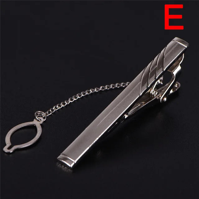 Brand New Metal Tie Clip For Men Wedding Necktie Tie Clasp Clip Gentleman Ties Bar Crystal Tie Pin For Men's Accessories Jewelry