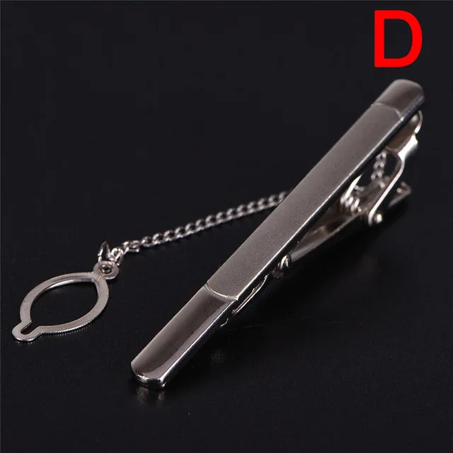 Brand New Metal Tie Clip For Men Wedding Necktie Tie Clasp Clip Gentleman Ties Bar Crystal Tie Pin For Men's Accessories Jewelry