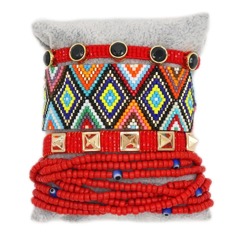 Bohemian Bracelet For Women Pulseras Mujer Moda 2020 MIYUKI Crystal Armband Heart Bracelet Jewelry Accesorios Mujer Gift