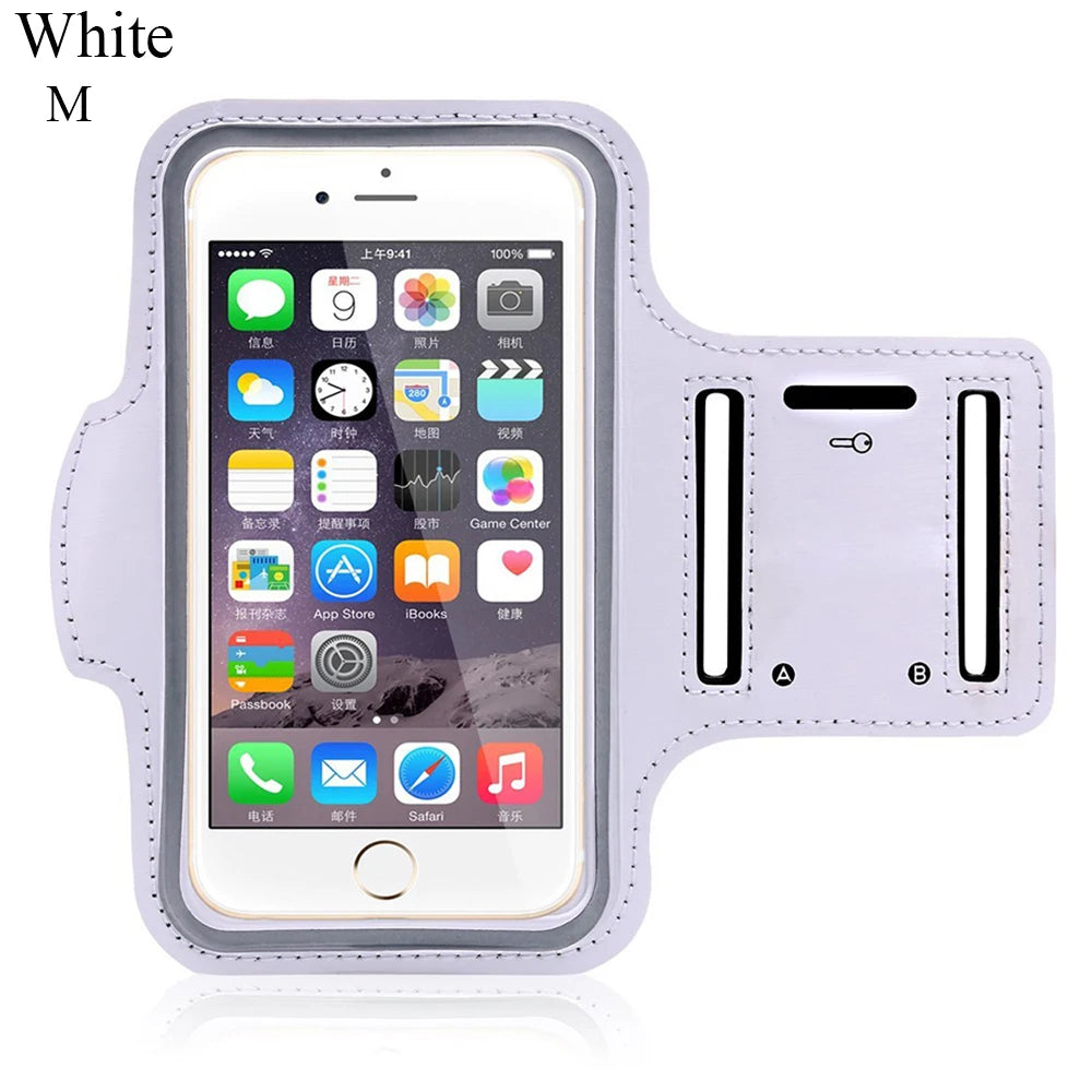 Outdoor Sports Phone Holder Touch Screen Armband Case Phone Universal Gym Running Phone Bag Arm Band Case 4-6.5 Inch Arm Bag