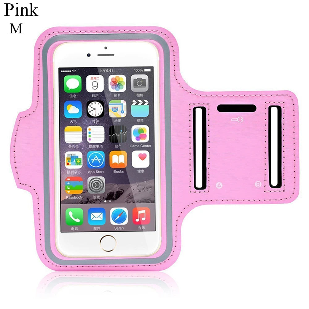 Outdoor Sports Phone Holder Touch Screen Armband Case Phone Universal Gym Running Phone Bag Arm Band Case 4-6.5 Inch Arm Bag