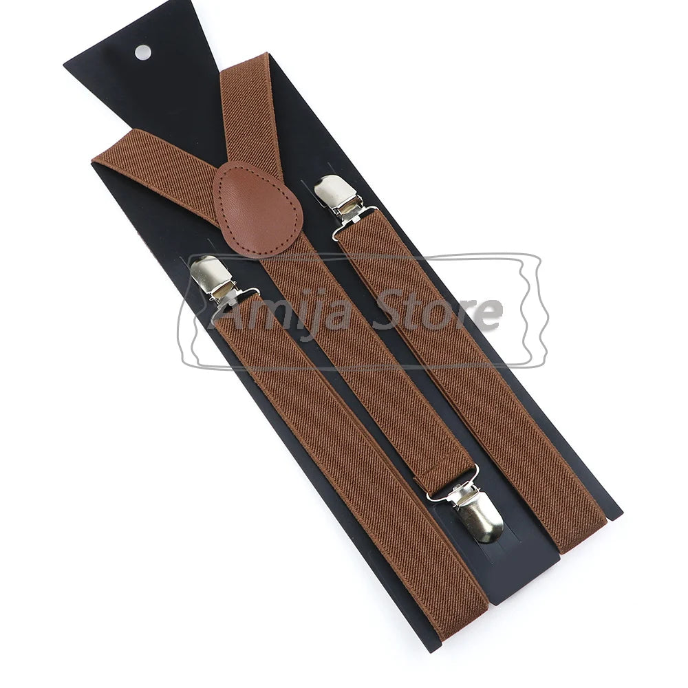 Suspenders For Men Sage Green Adult Suspender Man Shirt Women Wedding Apparel Party Solid Colors Suit Skirt With Braces Straps