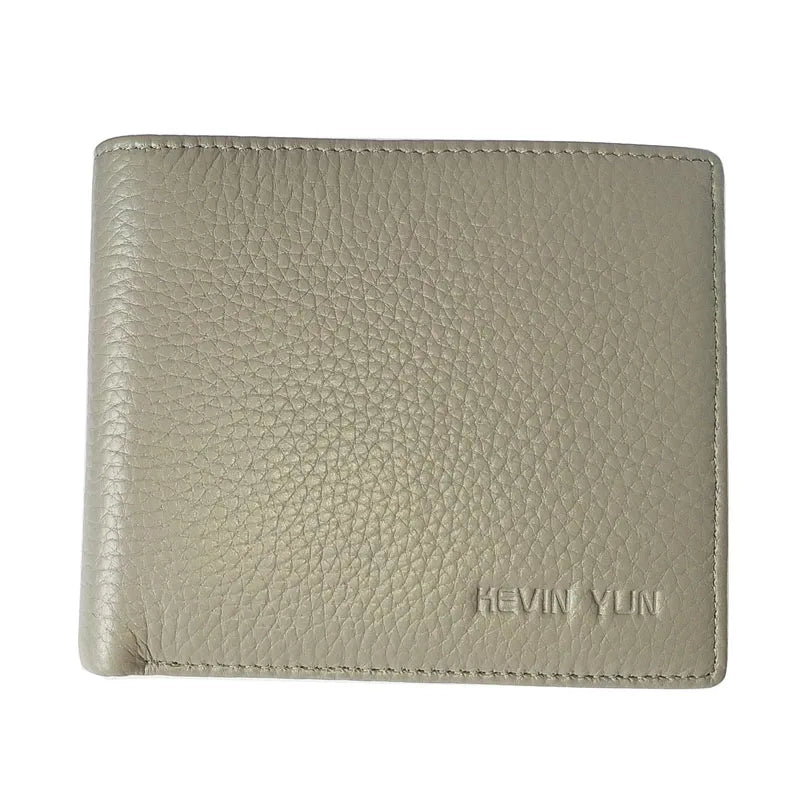 Fashion men wallets genuine leather short design male bifold wallet ID credit card holder purse