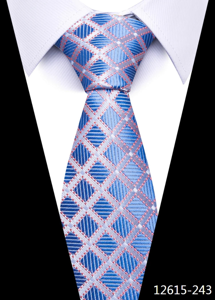 Tie For Men Newest Design Factory Sale Hot Sale 7.5 cm Necktie Yellow Plaid Shirt Accessories Man's Abraham Lincoln's Birthday