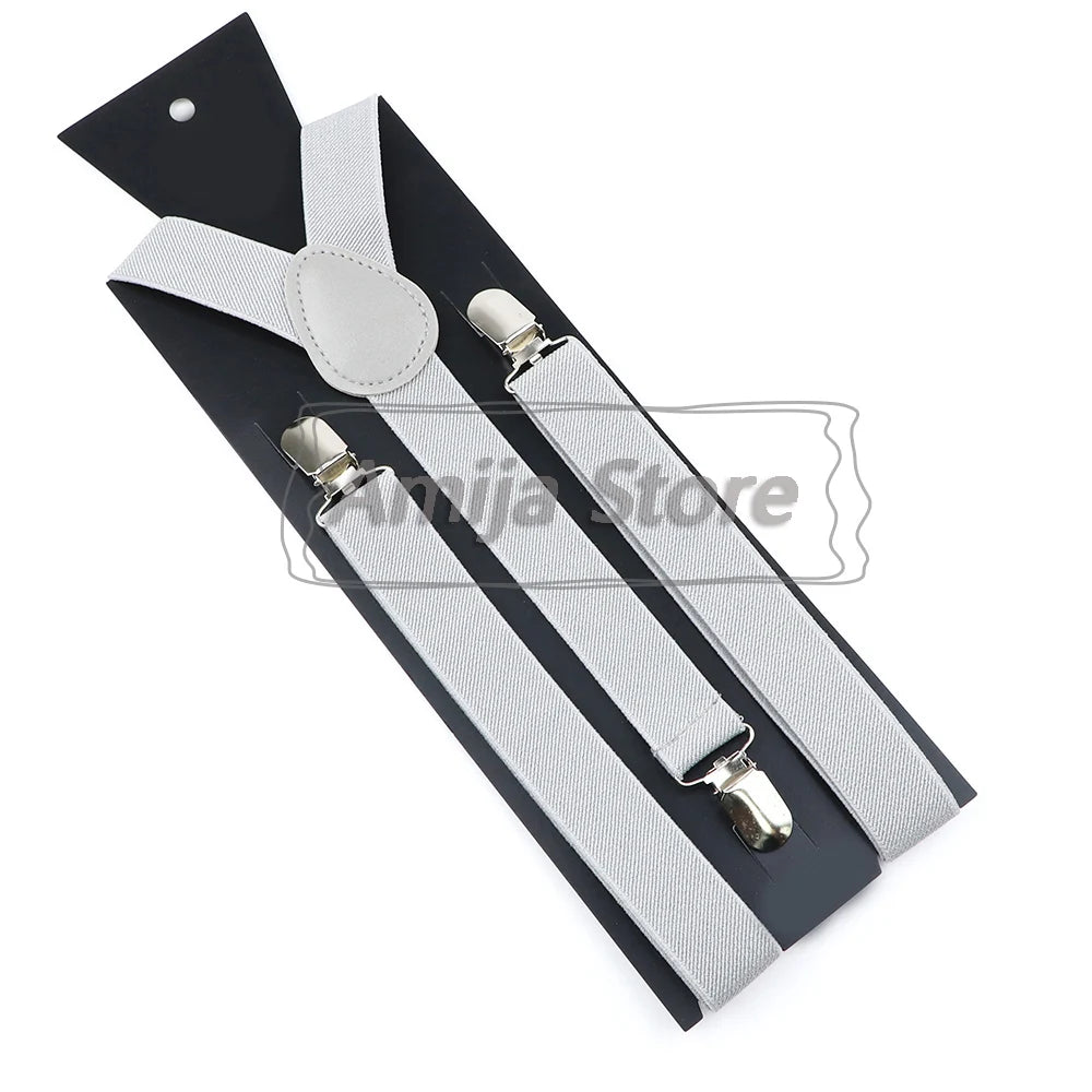 Suspenders For Men Sage Green Adult Suspender Man Shirt Women Wedding Apparel Party Solid Colors Suit Skirt With Braces Straps