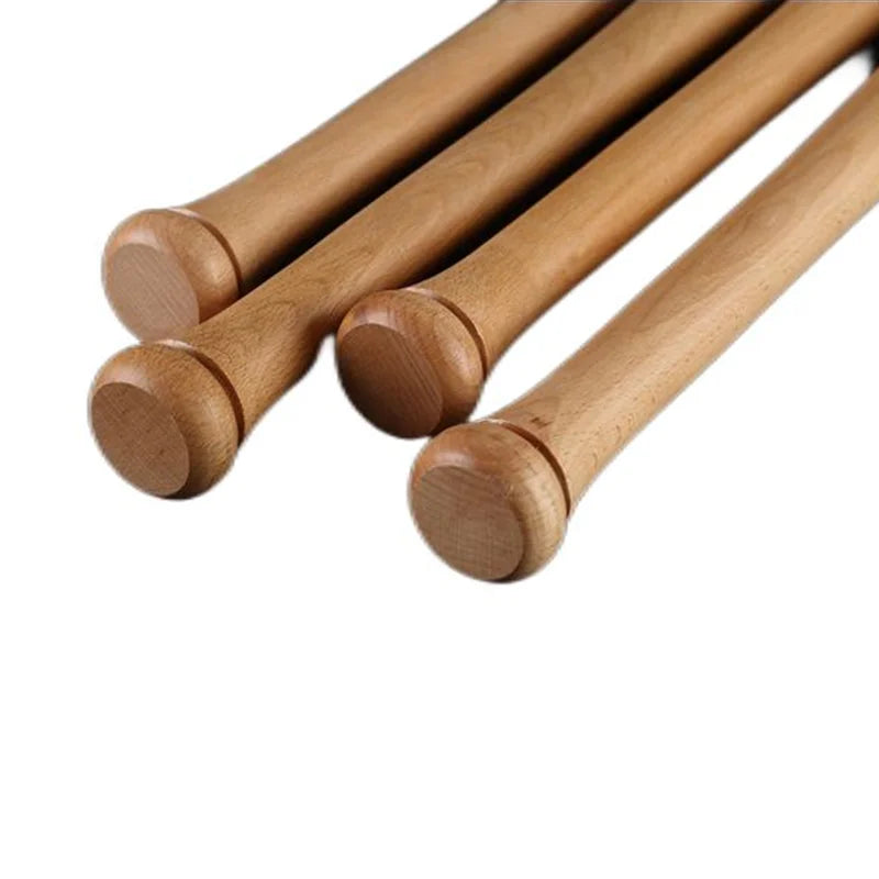 54cm Natural Solid Wooden Baseball Bat Hard Wood Softball Bat Car Home Outdoor Sports Self-Defense Professional Baseball Stick