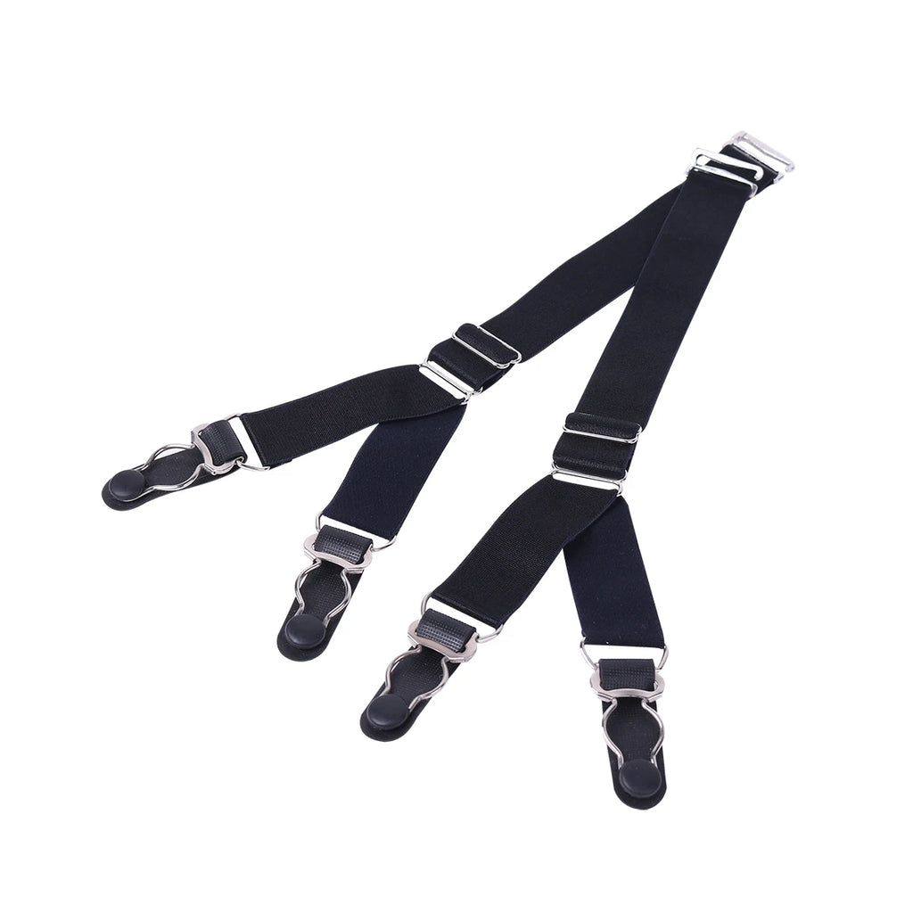 Suspender Clips For Stockings Replacemnt Corset Holder Elastic Garter Belt Straps Y/I Style Unisex Shirt Holder Socks Fastener
