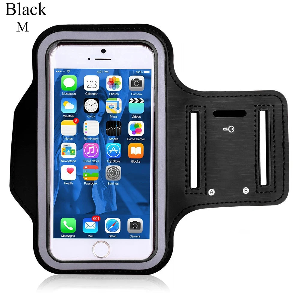Outdoor Sports Phone Holder Touch Screen Armband Case Phone Universal Gym Running Phone Bag Arm Band Case 4-6.5 Inch Arm Bag