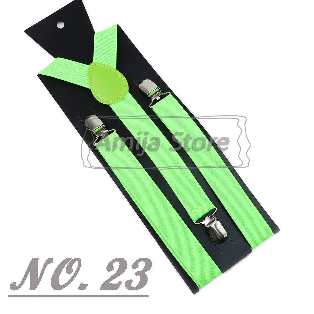 Suspenders For Men Sage Green Adult Suspender Man Shirt Women Wedding Apparel Party Solid Colors Suit Skirt With Braces Straps