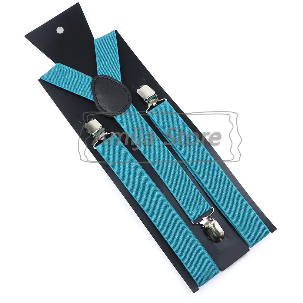 Suspenders For Men Sage Green Adult Suspender Man Shirt Women Wedding Apparel Party Solid Colors Suit Skirt With Braces Straps