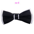 Bow Tie Black & White Contrasting Color Bowtie Mens Bowtie 2016 Fashion Double Layer Bow Ties