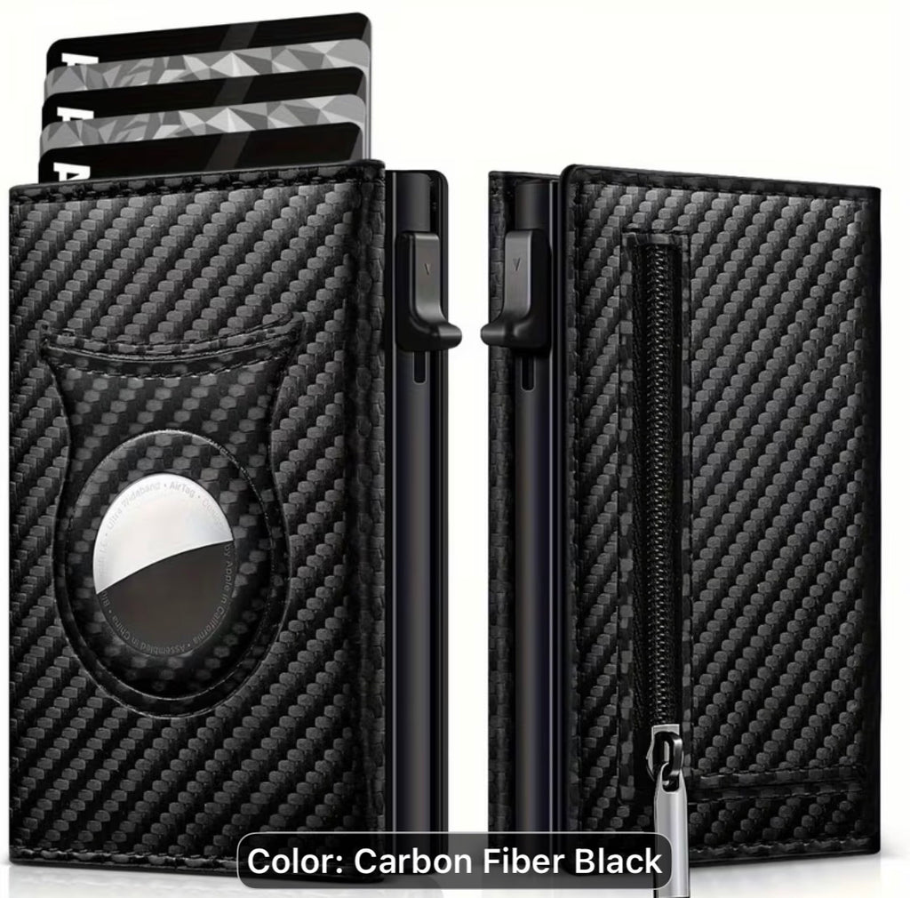 Men's Carbon Fiber Leather Wallet