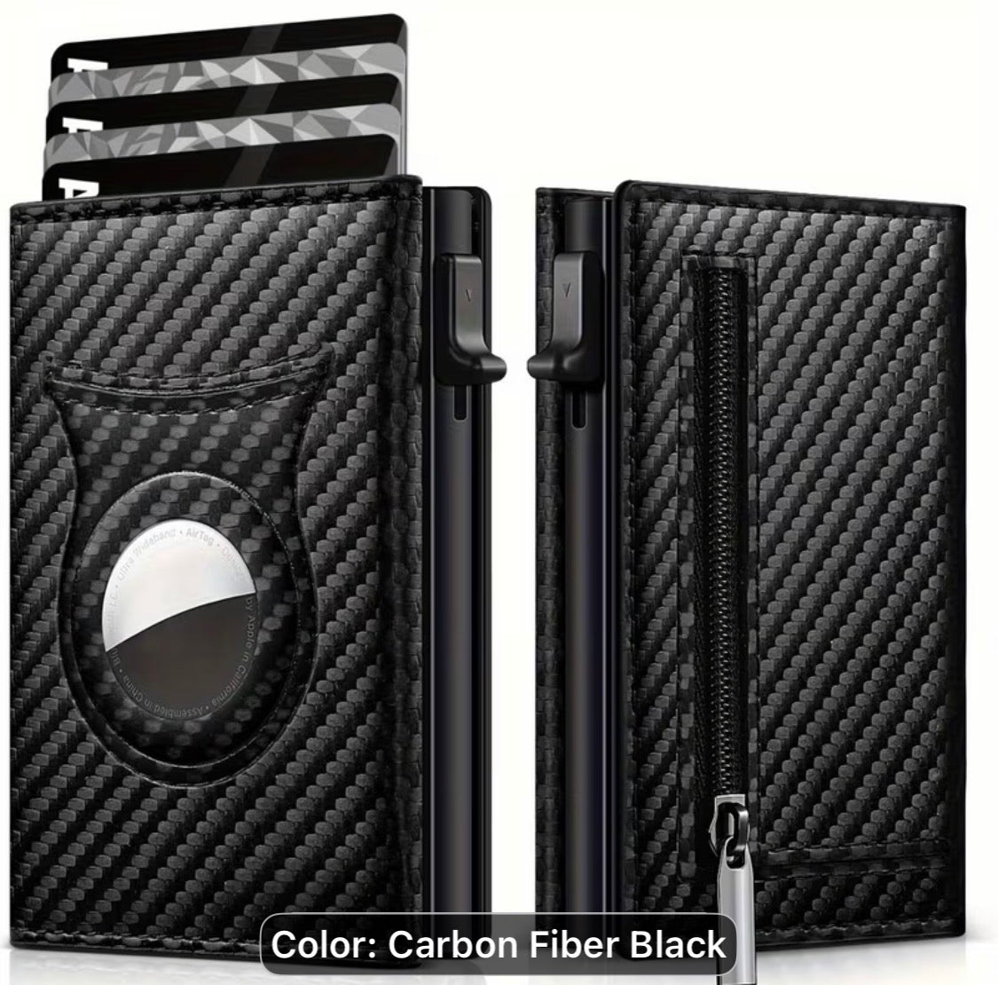 Men's Carbon Fiber Leather Wallet