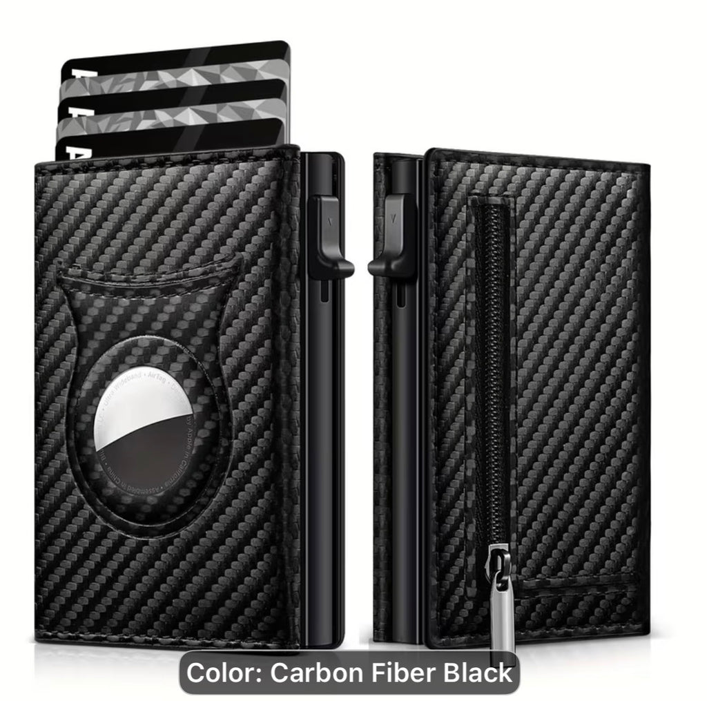 Men's Carbon Fiber Leather Wallet