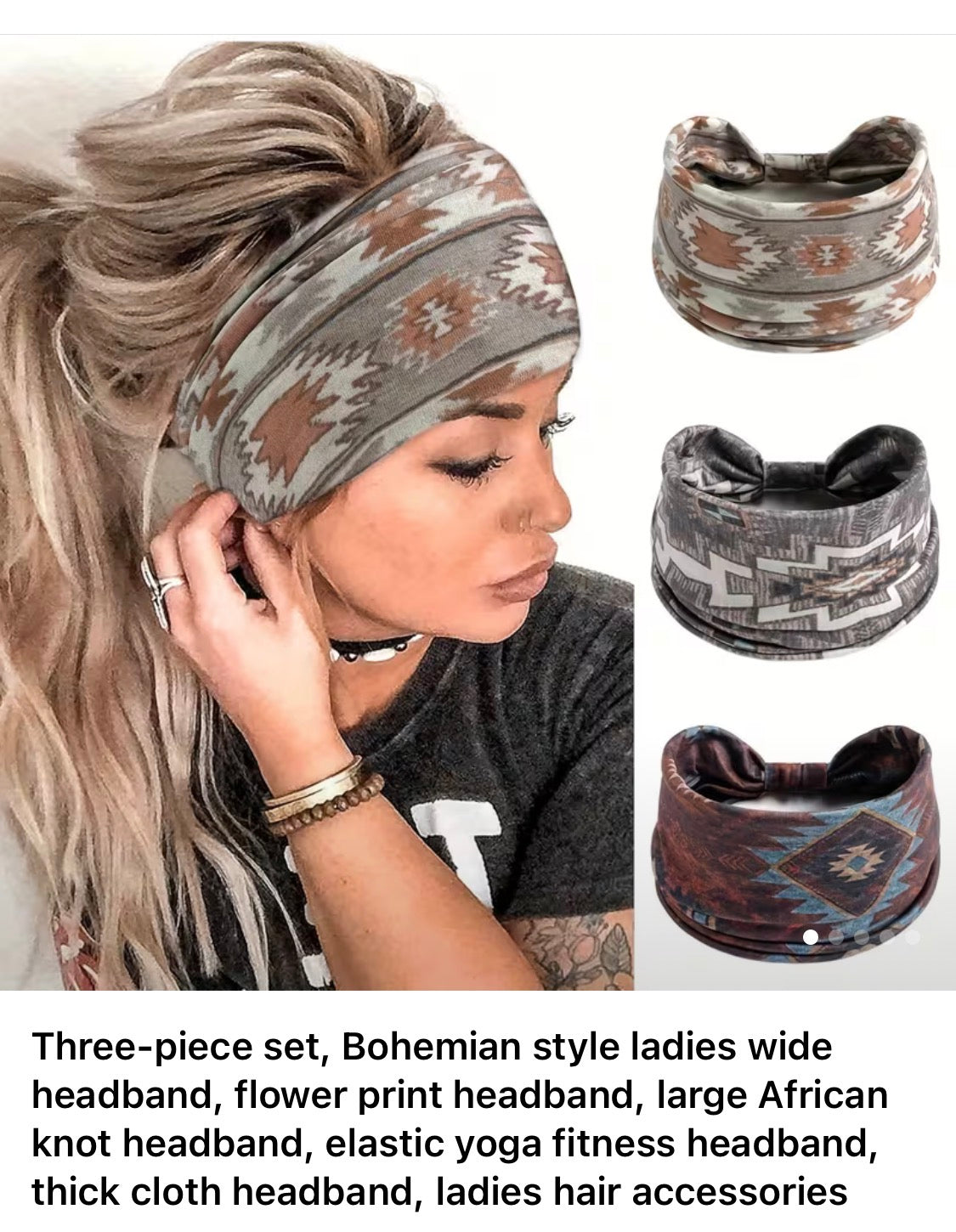 3pcs/Set Women's Bohemian
