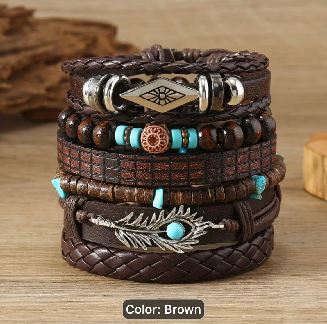 Set of 6 Vintage Bohemia Bracelet