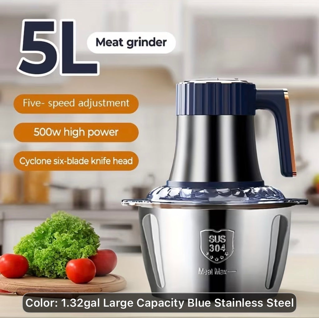 Stainless Steel Electric Meat Grinder & Food Processor