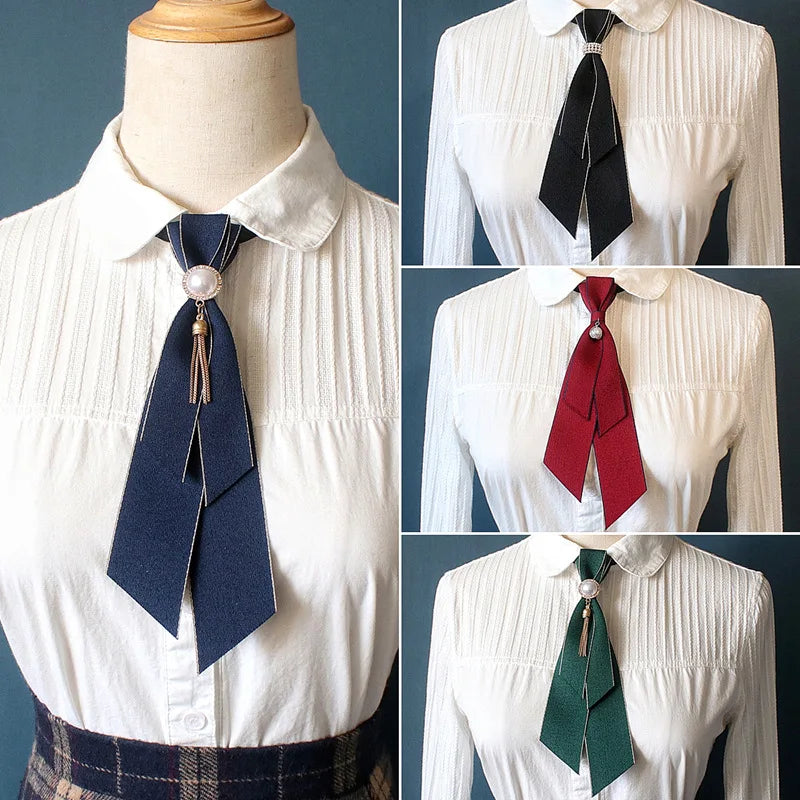 Handmade Fabric Neck Tie for Women and Men Bow Tie Business Dress College Style Shirt Bowtie Fashion Jewelry Accessories