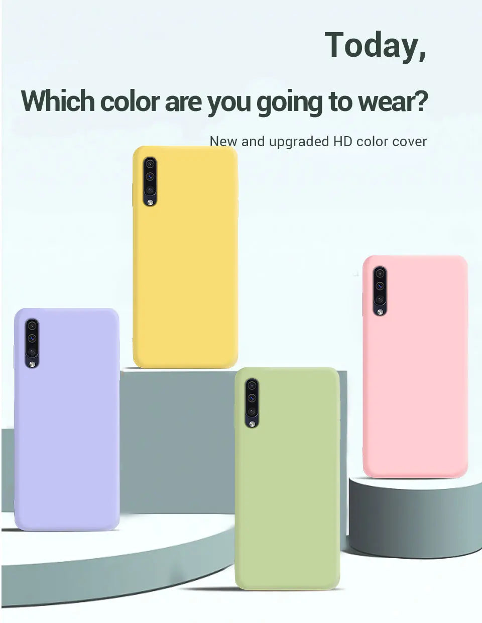 For Samsung A50 A50S A30S A70 Phone Case Liquid Silicone TPU Back Cover For Samsung Galaxy A 50 A50s Phone Fundas