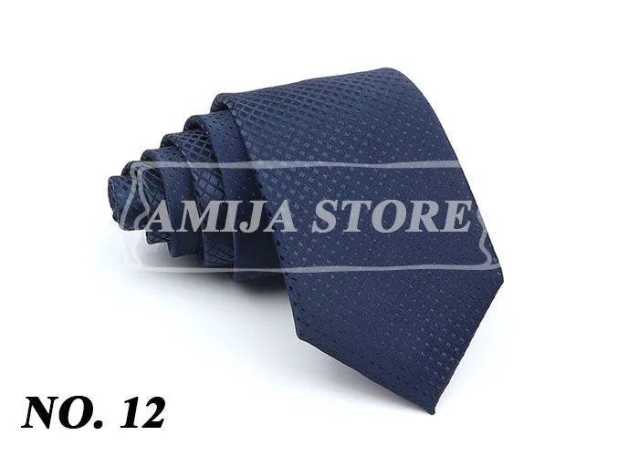 New Men's Casual 7CM Ties Classic Polyester Woven Party Neckties Fashion Burgundy Flower Man Neck Tie For Wedding Business Male
