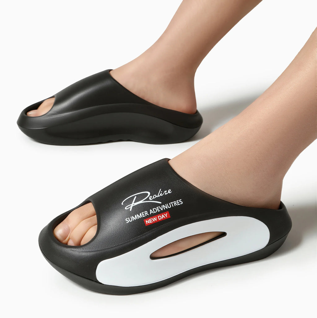 Men's EVA Summer Thong Slippers with Thick Anti-Slip Sole Comfortable Lightweight Sandals for Casual Wear