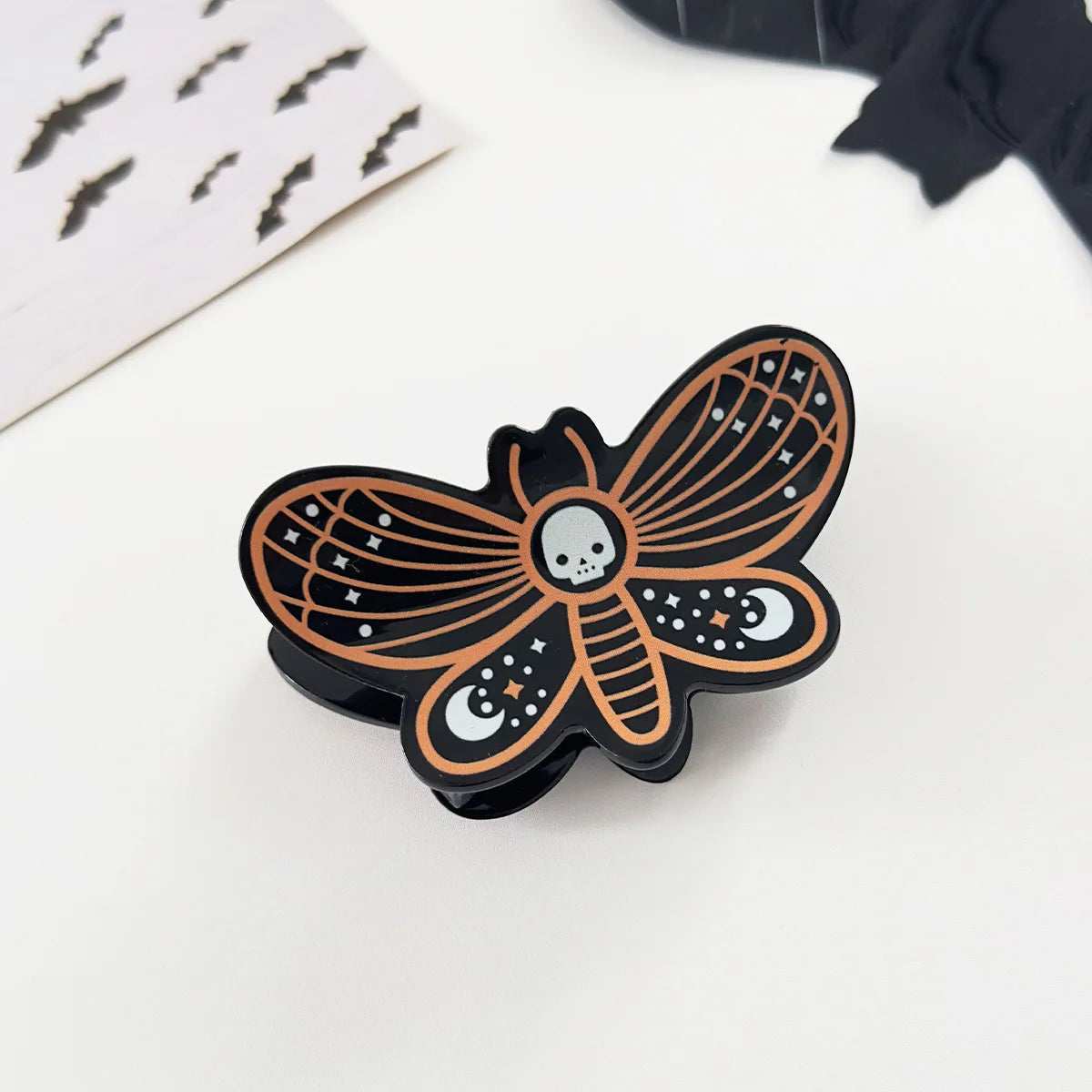 Cute Halloween funny hair accessories |  Cartoon Animal Ponytail Holder with Playful Moon & Star Design | Perfect for Halloween
