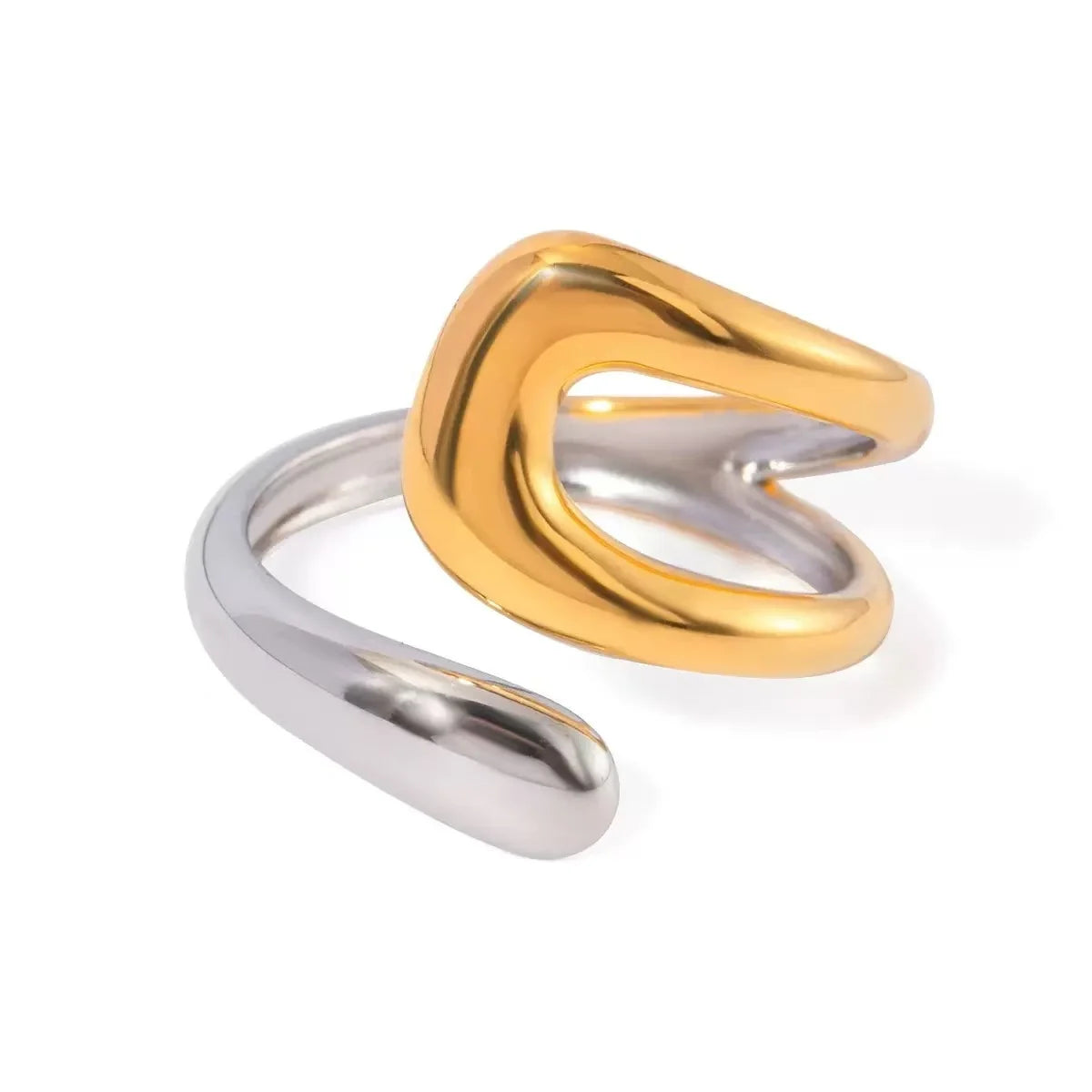 High End Waterproof Hollow Stainless Steel Finger Ring Trendy for Women Personalize Jewelry Wholesale