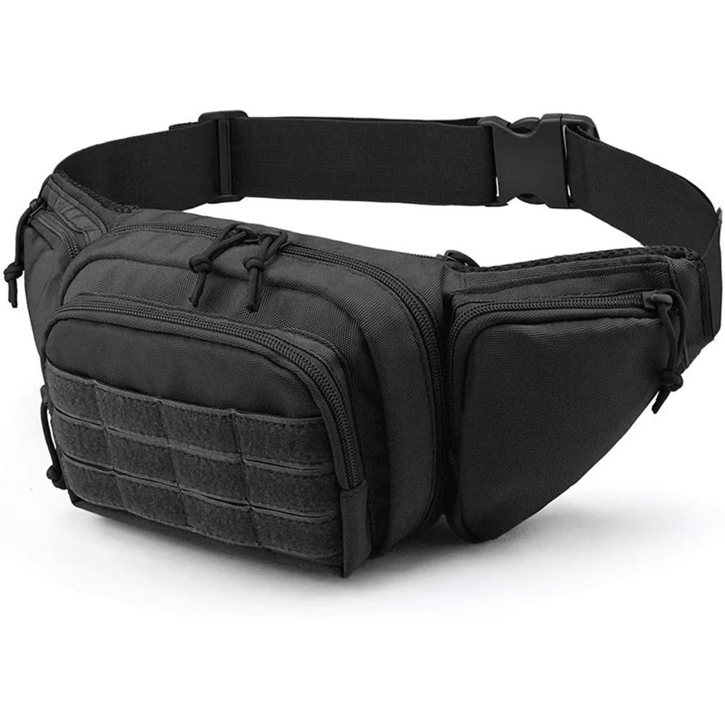 HOMEFISH Men Waist Fanny Pack Belt Bag Tactical Military Motorcycle Rider Sports Climb Camping Nylon Male Tool Sling Chest Hip