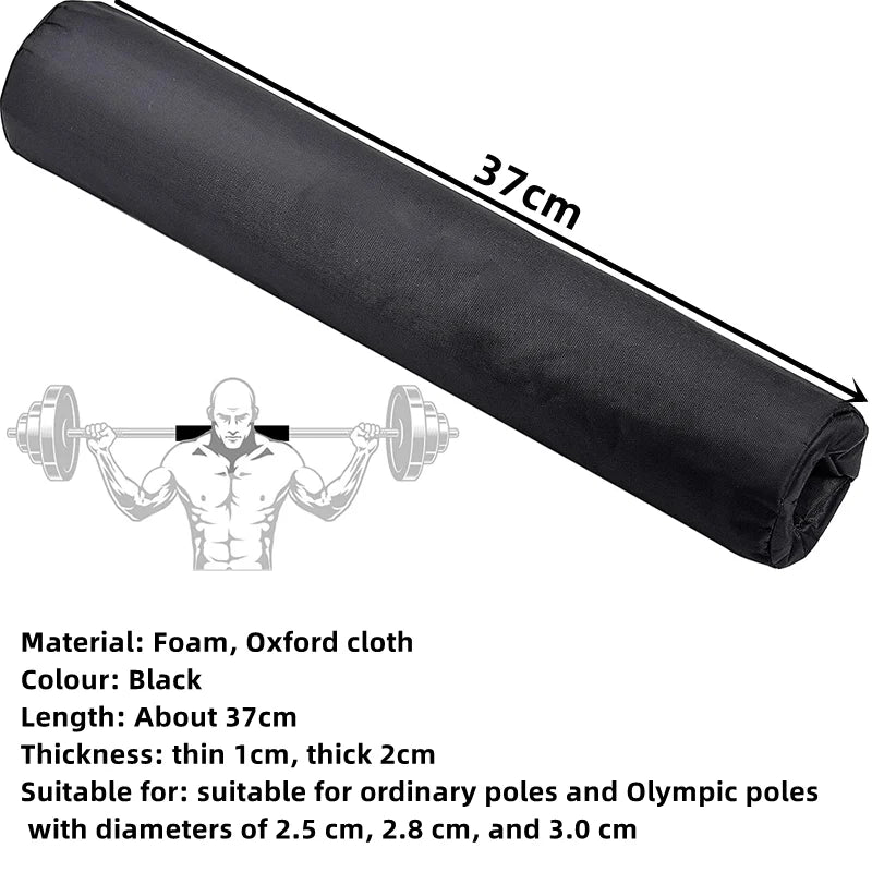 Barbell Squat Pads for Weight Lifting Neck & Shoulder Protector Pad with Securing Straps Lunges & Hip Thrusts Foam Barbell Pad