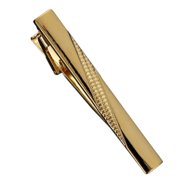 1pc Men's Short Tie Clip Simple Style Pin Clasp Rose Gold Color Male Business Necktie Clip Classic Men Jewelry Accessories Hot