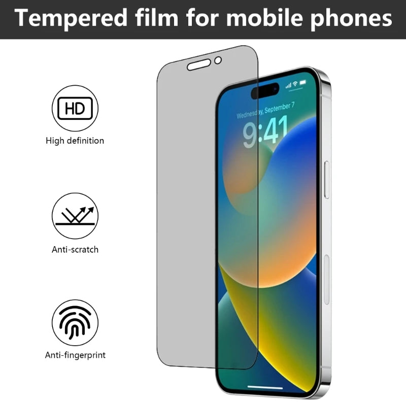 Cellphone Privacy Screen Protector Tempered Glass Film for Phone 11 Full Screen Film Shatterproof Tempered Film K1KF