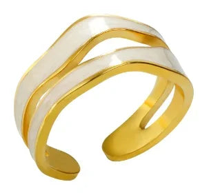 High End Waterproof Hollow Stainless Steel Finger Ring Trendy for Women Personalize Jewelry Wholesale
