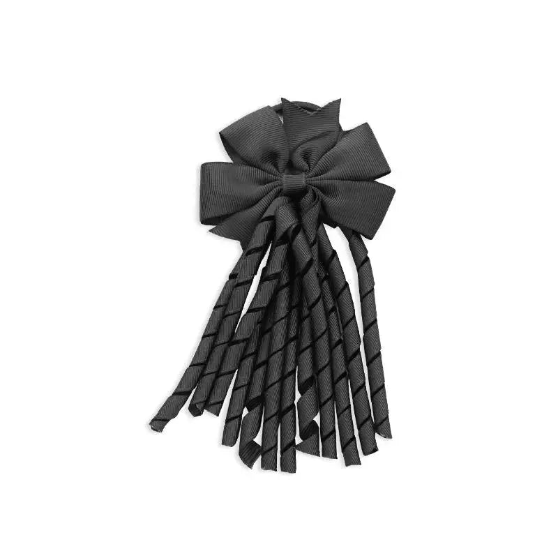 European And American Children's Hair Accessories Cheerleading Stage Streamers Curling Tassel Swallowtail Bow Rubber Band Hair