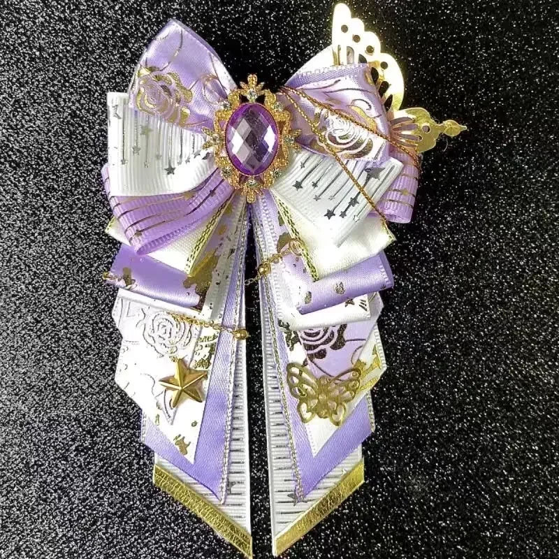 Men's Bow Tie High-end Luxury Wedding Bowtie Women's Lolita Brooch Anime Shirt Dress Accessories Handmade Jewelry Collar Flowers