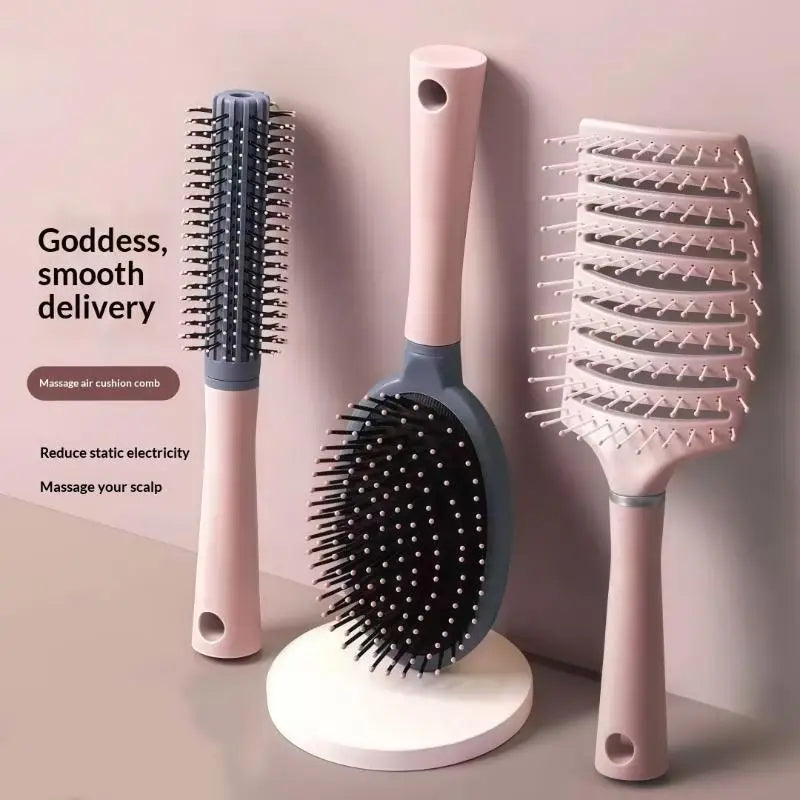 Hair Brush Women Dry Wet Curly Scalp Massage Comb Salon Styling Tool For All Hair Type Gift Beauty