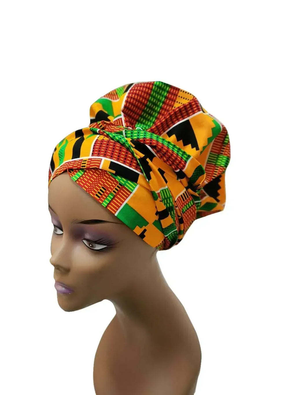 African Headwrap In Women's Hair Accessories Scarf Wrapped Head Turban Ladies Hair Accessories Scarf Hat Headwrap Nigeria WYB612