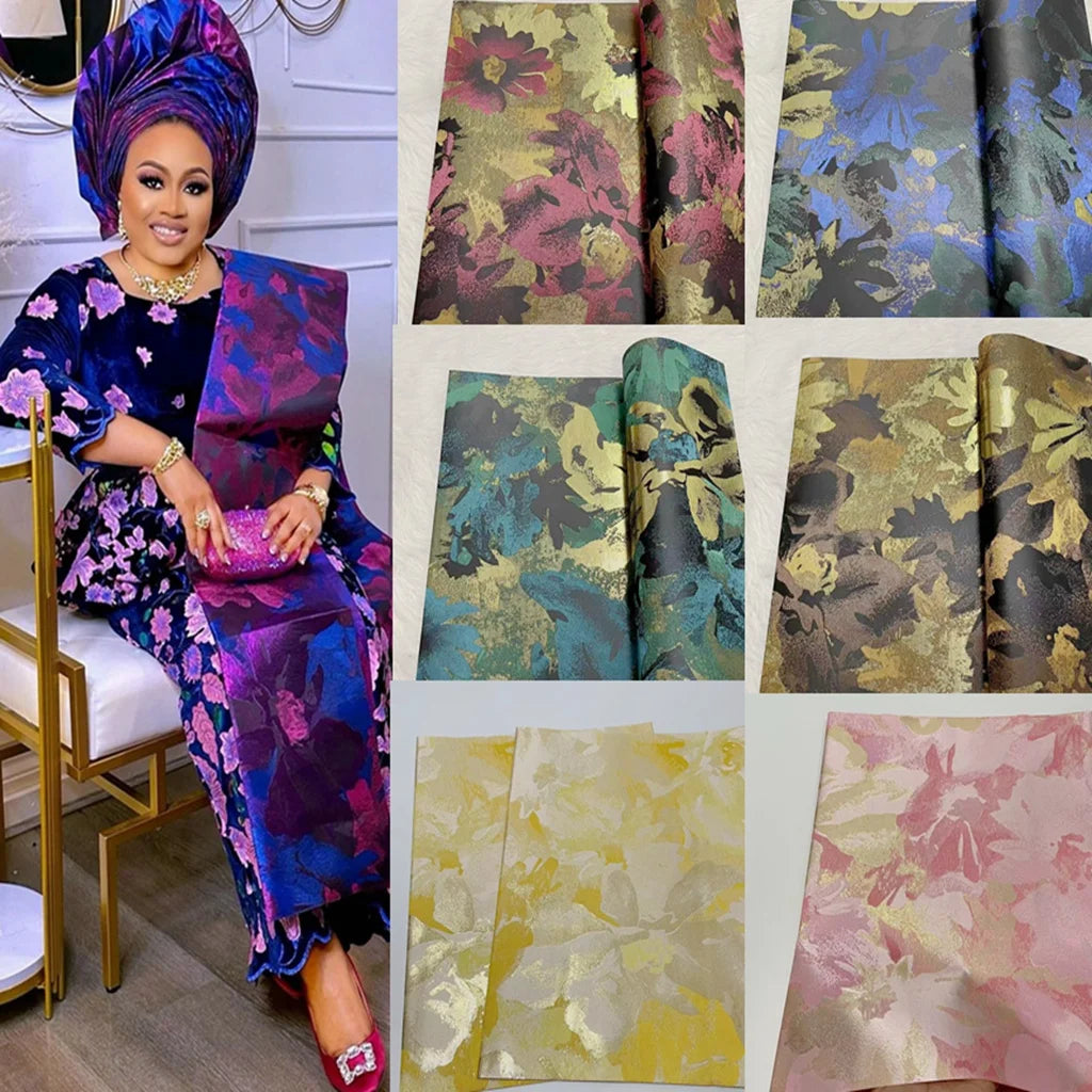 African 3D Grandmaster Gele SEGO Original Swiss Mode Thick Headtie For Nigerian Women Turban Ipele Gele Headband Wrapper 2Pcs